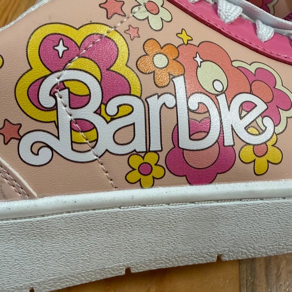 Barbie by Mattel Pink Casual Sneakers Women Size 9 - Picture 8 of 11